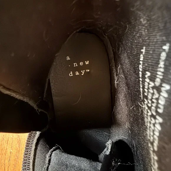 A New Day Black Platform Combat Boots - Picture 9 of 9